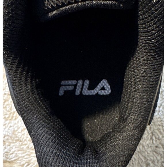 Fila Suspence Shoes Wm Size 8 Men 6.5  Black White Athletic Sneakers - Picture 8 of 12